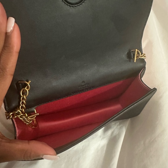 Gucci GG Marmont Chain Flap Bag Matelasse Velvet Mini - Picture 5 of 6